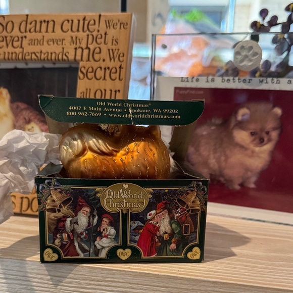 Golden Pomeranian Holiday Ornament #1 - Picture 2 of 5